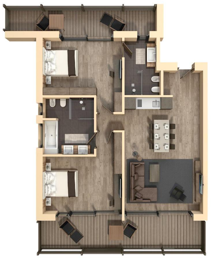 Suite met 2 Slaapkamers