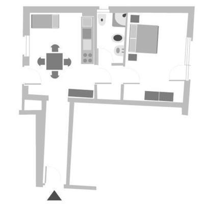 1 hálószobás apartman terasszal