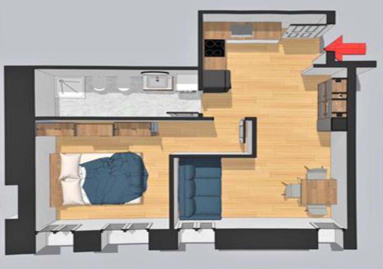 Apartament z 1 sypialnią