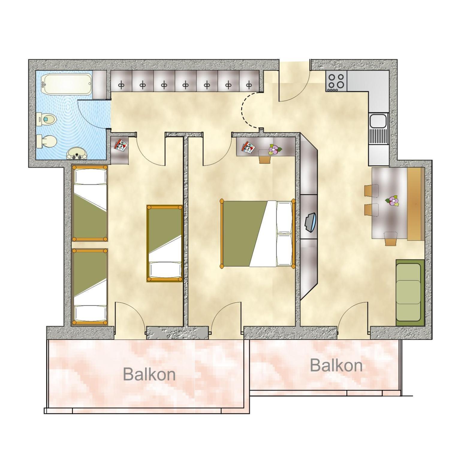 Appartamento Superior con 2 Camere da Letto
