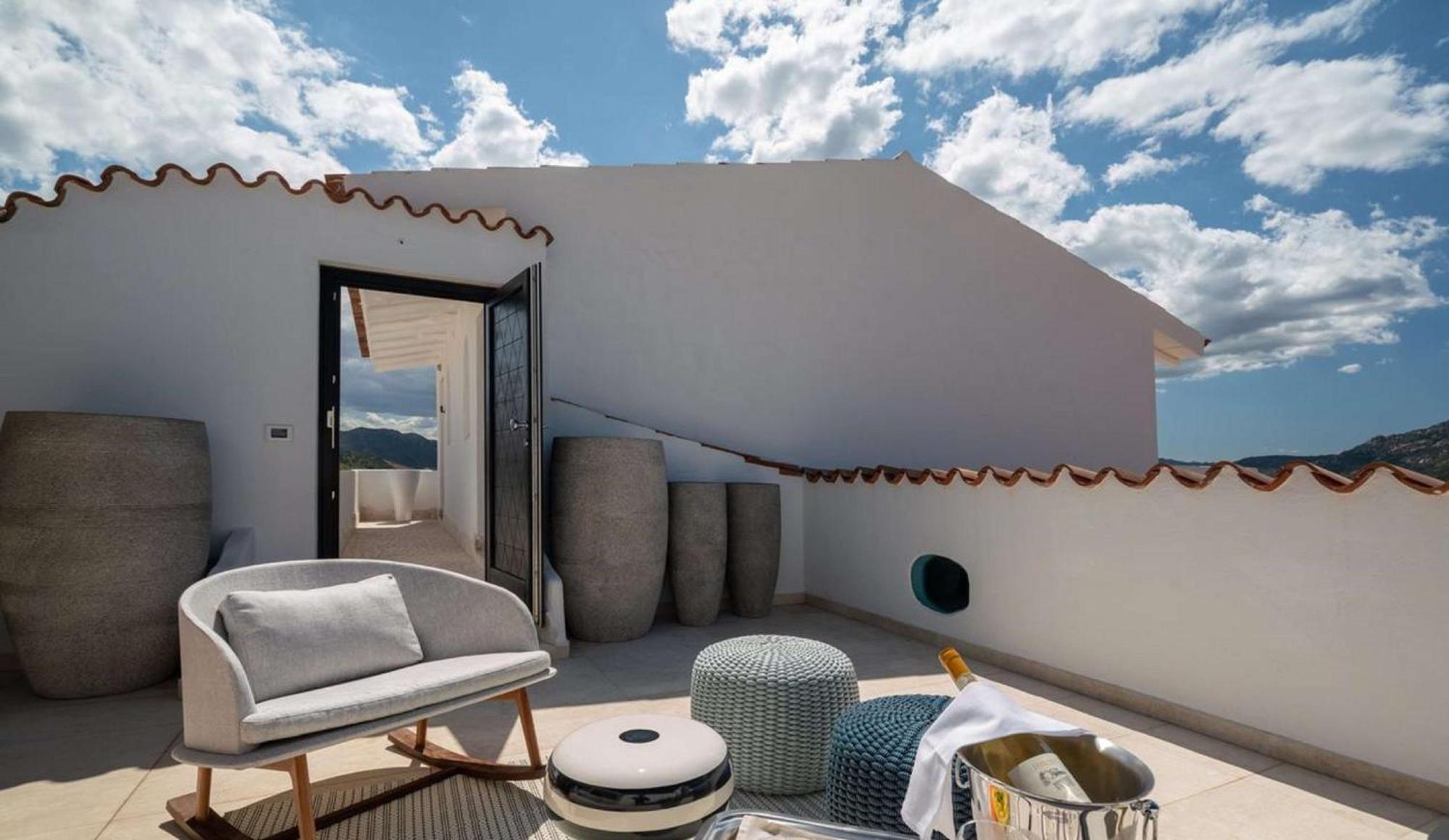 Deluxe Suite mit 1 Schlafzimmer mit Kingsize-Bett und Meerblick