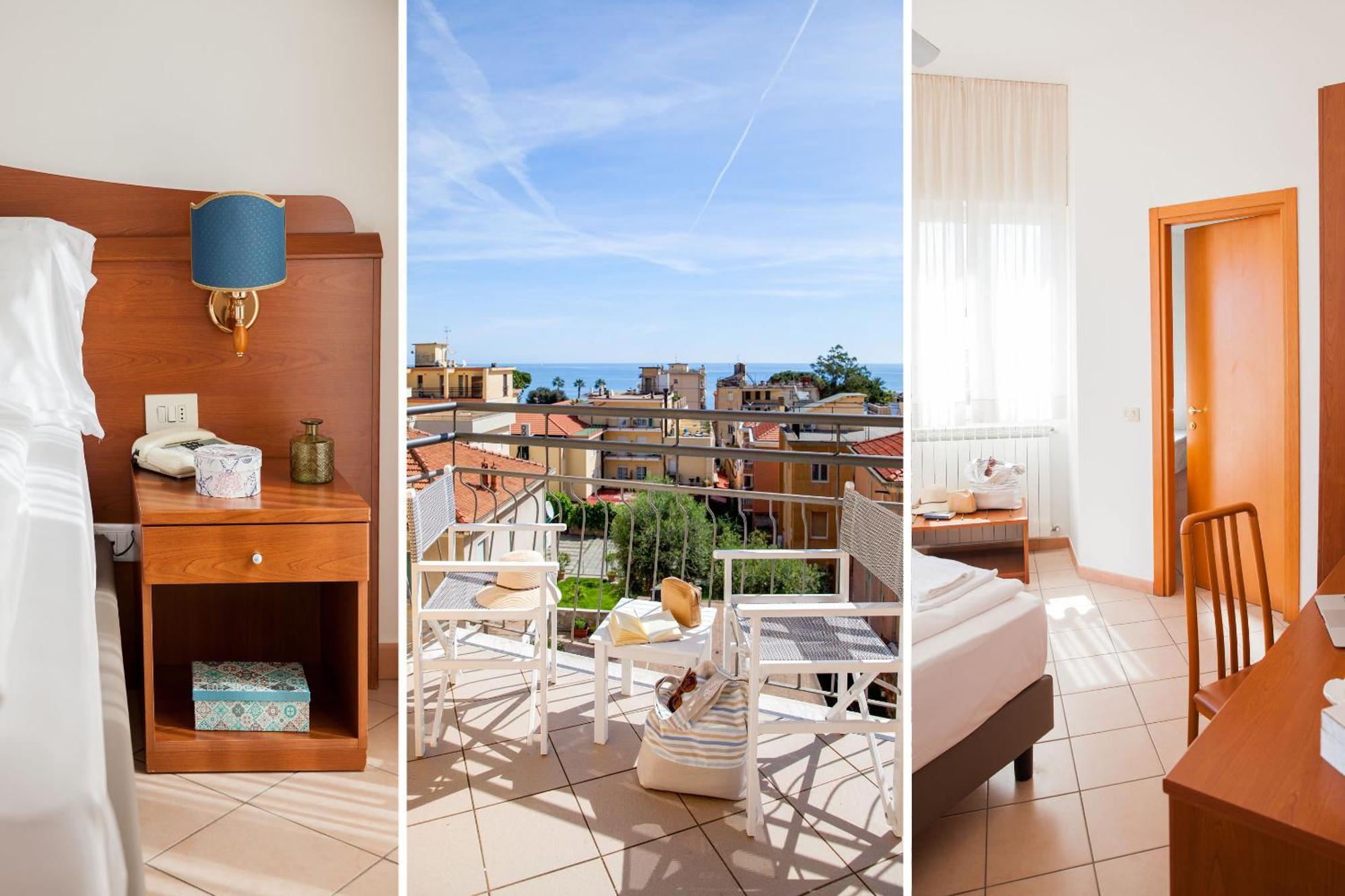 Camera Matrimoniale Deluxe con Balcone e Vista Mare