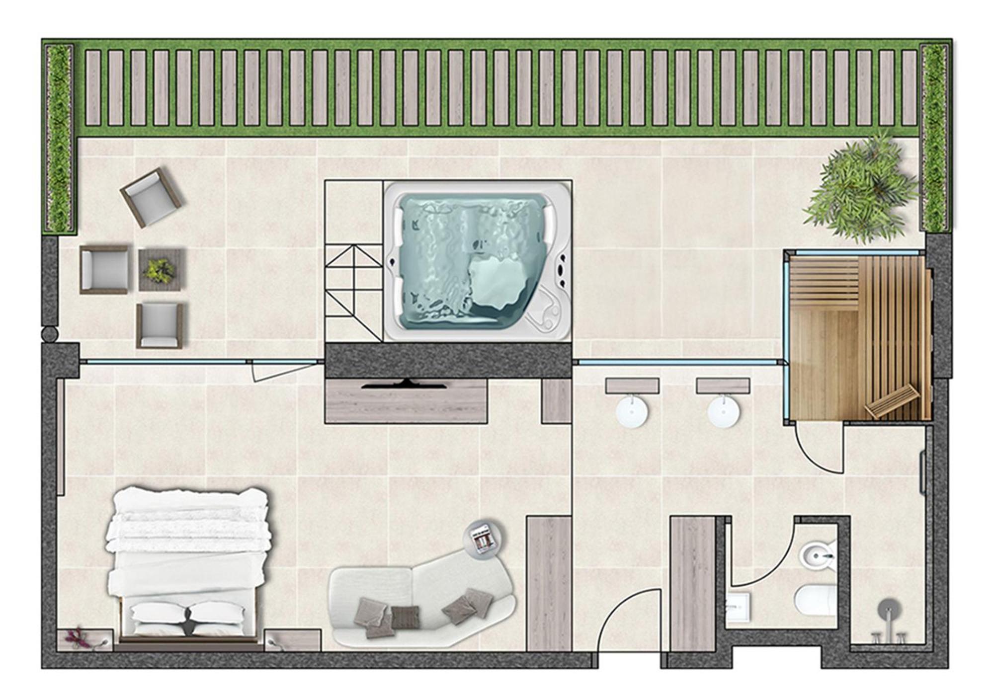 Suite con Sauna