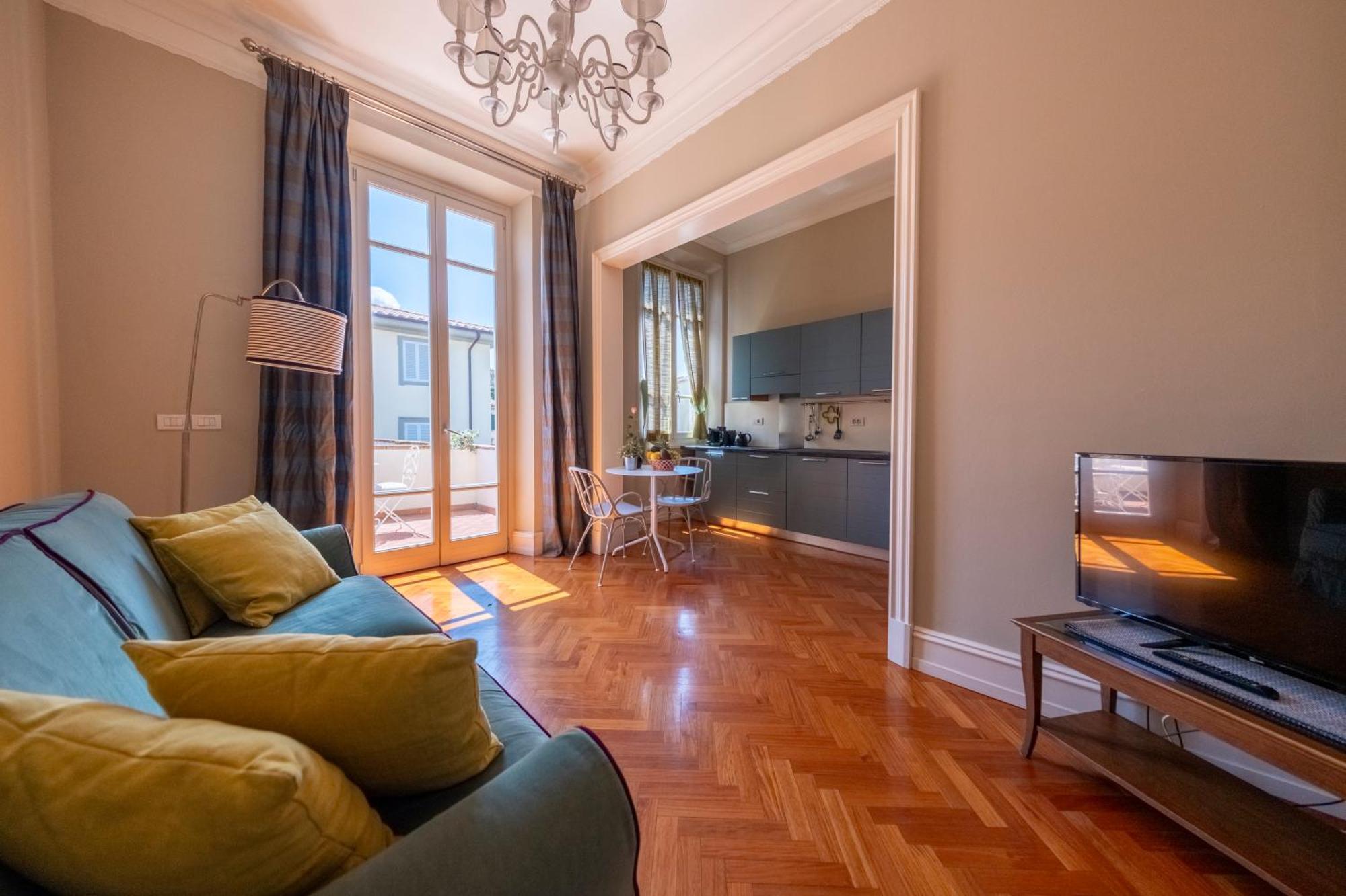 Apartament z 1 sypialnią i tarasem