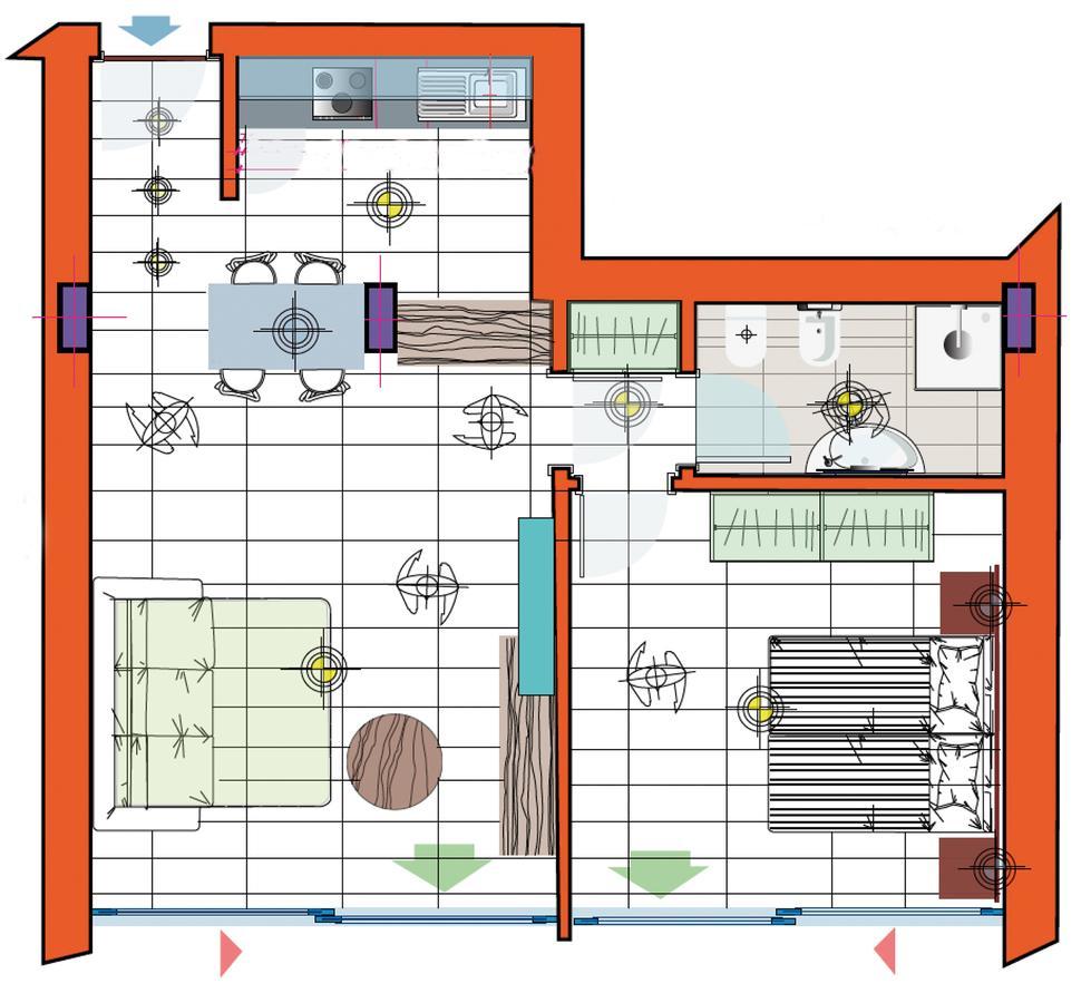 Apartament z 1 sypialnią